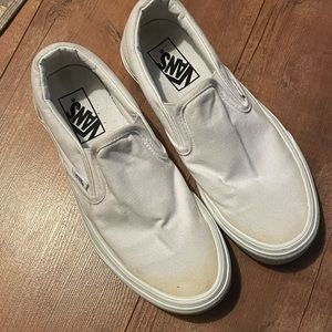 White slip on vans women’s size 7.5